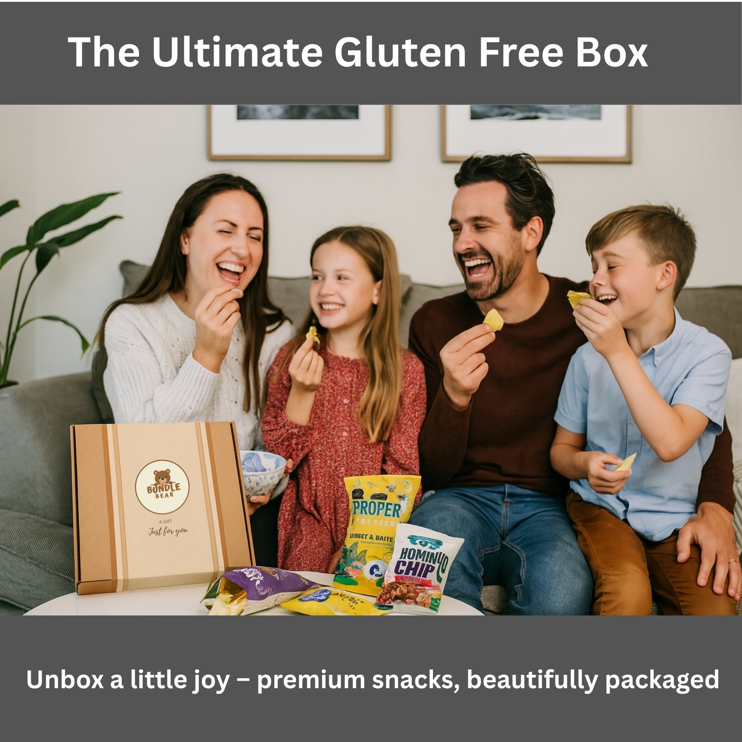 Premium Gluten Free Snacks Gift Box ā Bundle Bear Gluten Free Hamper with Sweet & Savoury Treats ā Coeliac Gifts & Celiac Hamper