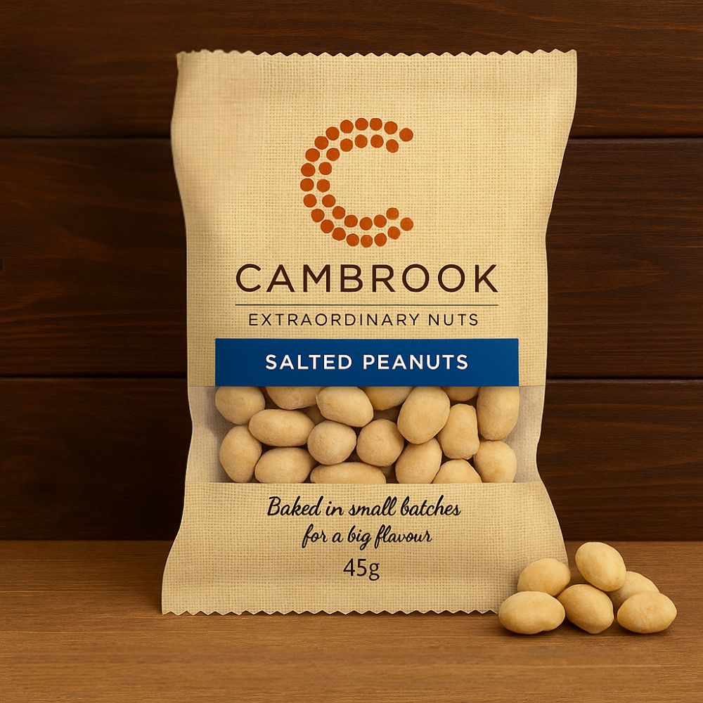 Nuts Gift Set, Including Cambrook Nut Snacks Packs in Gift Box – Premium Peanuts, Cashews & Almonds – Men’s Snack Hamper