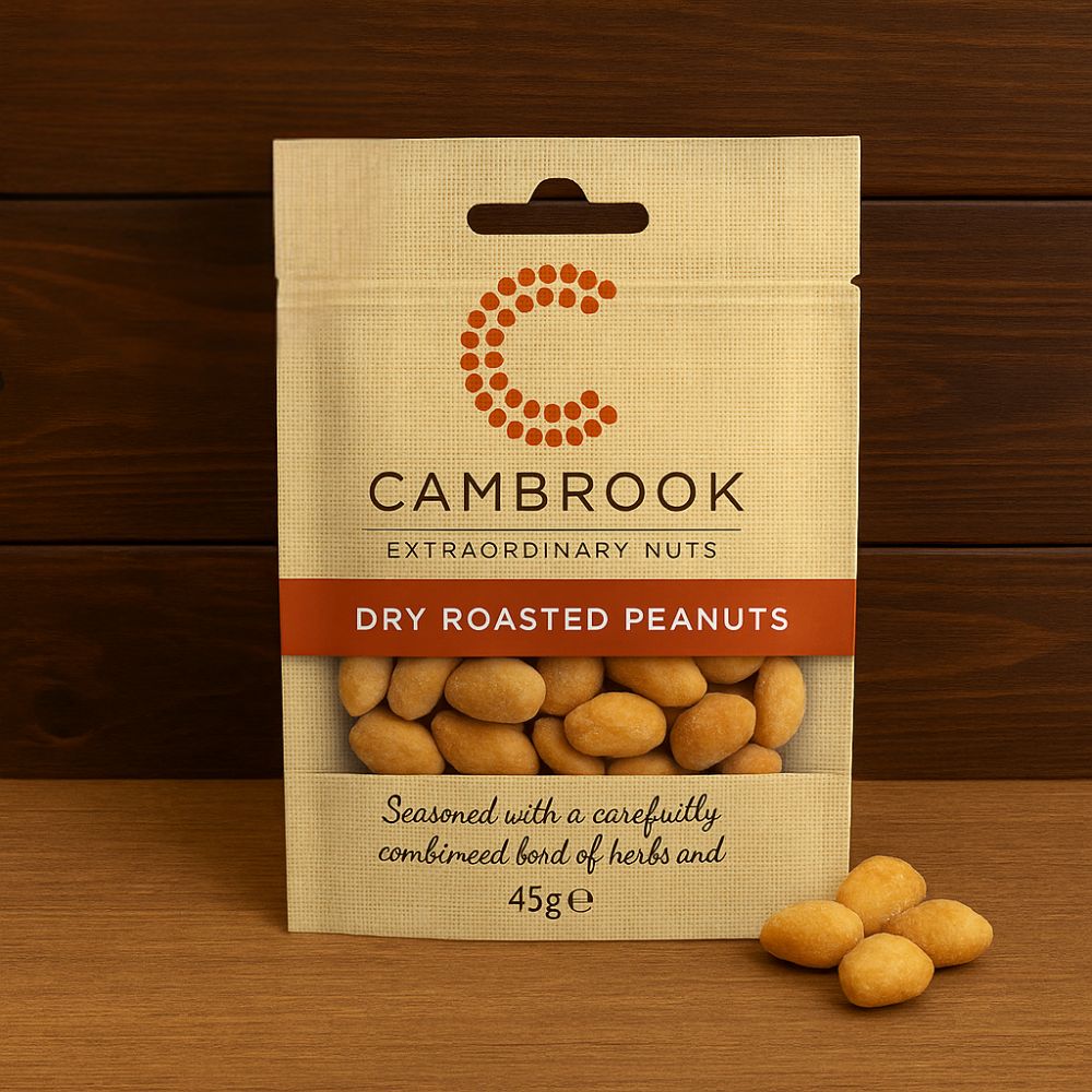 Nuts Gift Set, Including Cambrook Nut Snacks Packs in Gift Box – Premium Peanuts, Cashews & Almonds – Men’s Snack Hamper
