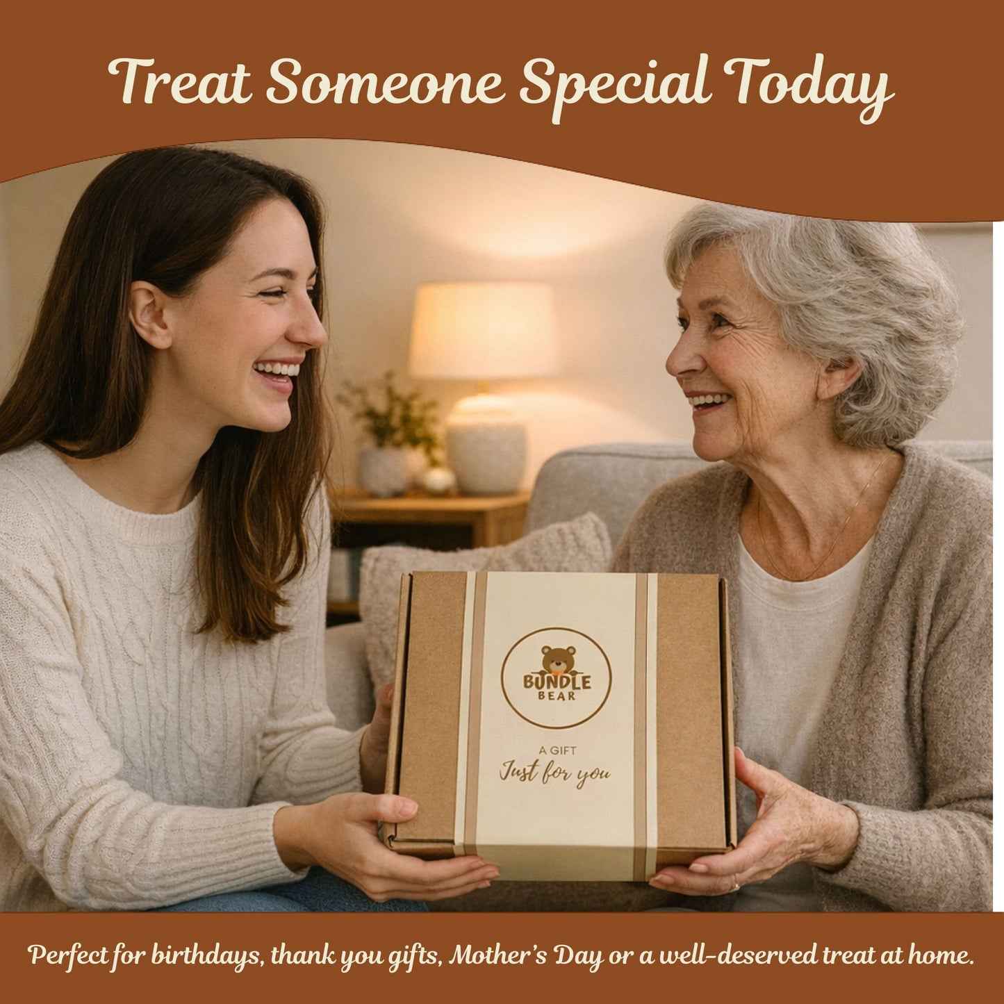 Afternoon Tea Hamper Gift Set – 9 Biscuit Twin Packs, 3 Fruit Jam Pots & 12 Premium Tea Bags – Luxury British Treat Box, Gift Hamper for Women, Men & Couples – Thank You Hamper